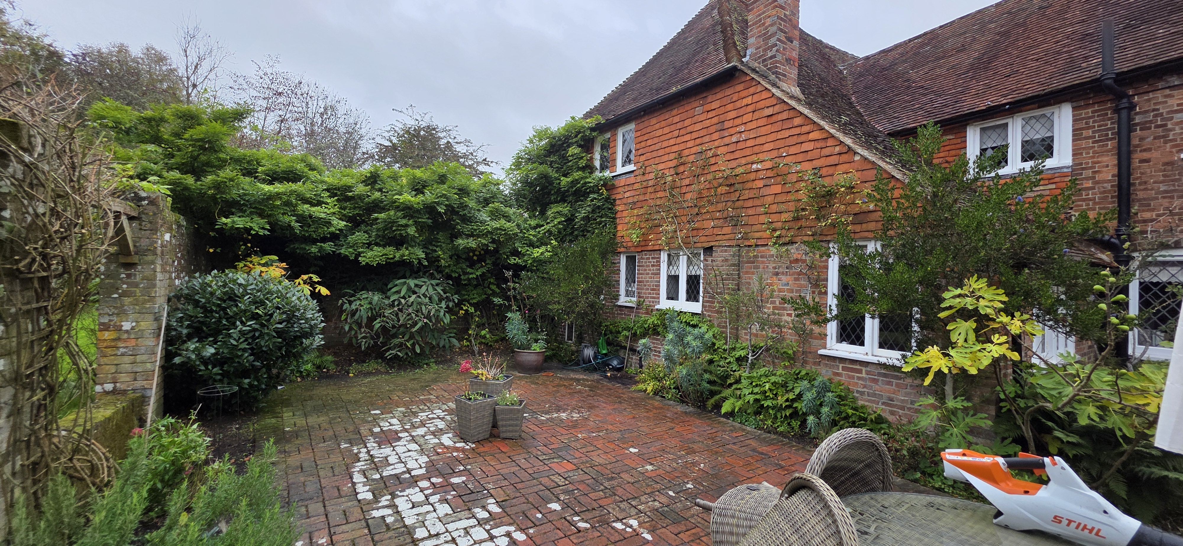 Beautiful courtyard garden maintained by SCGM